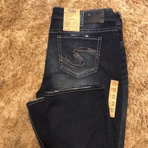 NWT Silver Jeans Suki slim boot dark wash SZ 20